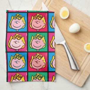 Pop Art Sally Mod for You Pattern Kitchen Towel
