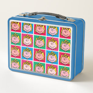 Pop Art Sally Mod for You Pattern Metal Lunch Box