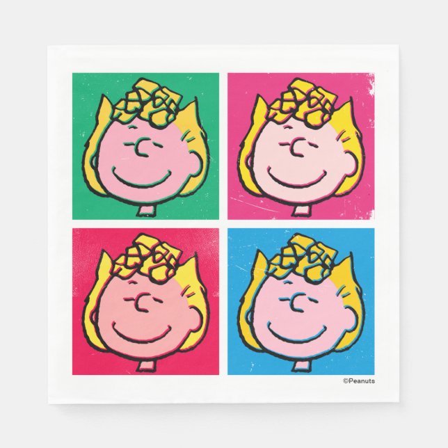 Pop Art Sally | Mod for You Pattern Napkins (Front)