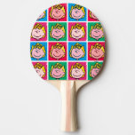Pop Art Sally | Mod for You Pattern Ping Pong Paddle