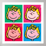Pop Art Sally | Mod for You Pattern Poster<br><div class="desc">Take a look at this super cute design featuring Sally in a fun pop art pattern.</div>