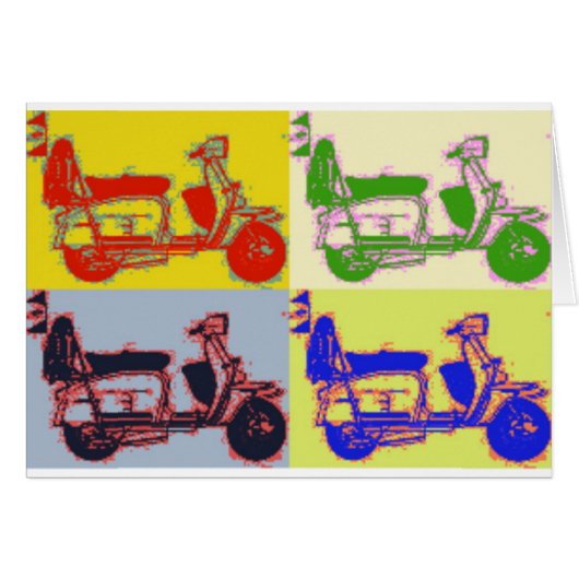 POP ART SCOOTER CARDS (Front Horizontal)