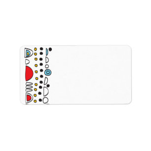 POP ART SCRIBBLY Bat Mitzvah Print Your Own Label