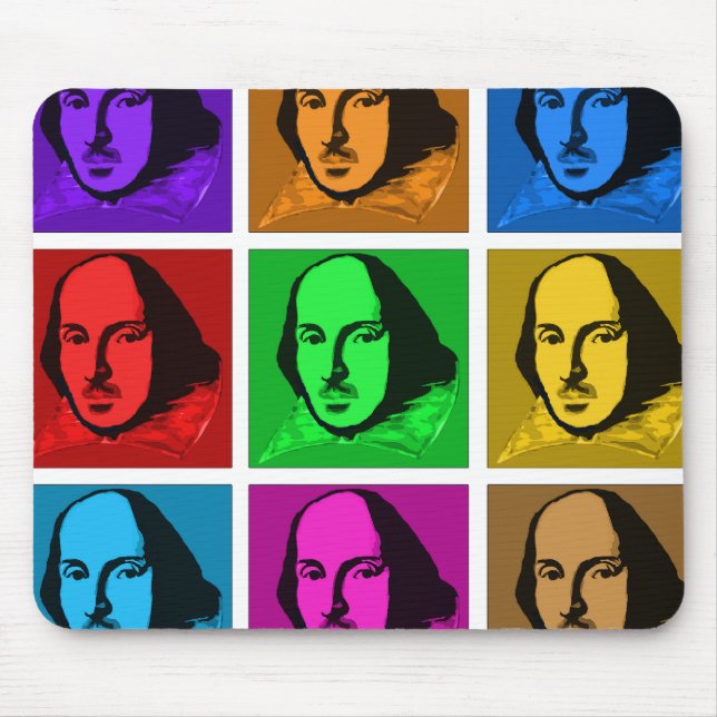 Pop Art Shakespeare Mouse Pad (Front)