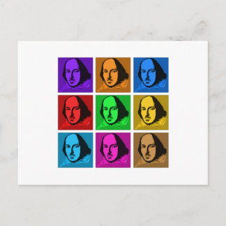 Pop Art Shakespeare Postcard
