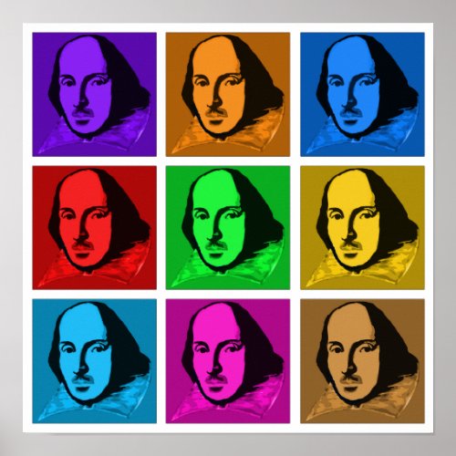 Pop Art Shakespeare Poster