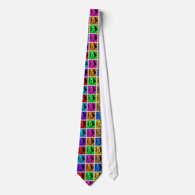Pop Art Shakespeare Tie (Front)