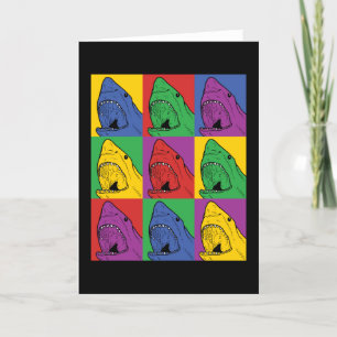 Pop Art Shark Card