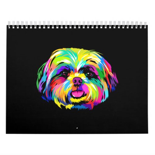 Pop Art Shih Tzu Dog Lovers Calendar