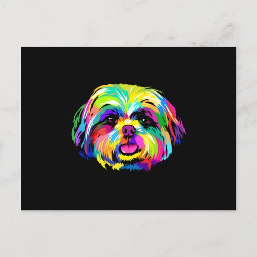 Pop Art Shih Tzu Dog Lovers Postcard