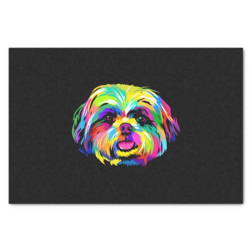 Pop Art Shih Tzu Dog Lovers Tissue Paper