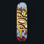 Pop Art Skateboard<br><div class="desc">Graphic design, digitally created using vector and pixel based applications, enhanced with graphic artistic methods by Gary Grayson from Arlington, Texas.</div>