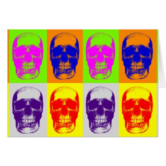 Pop Art Skull (Front Horizontal)