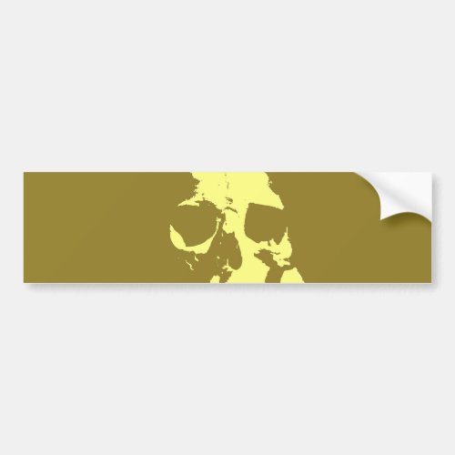 Pop Art Skull Bumper Sticker