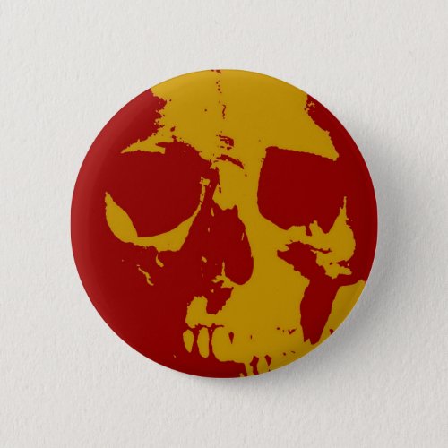 Pop Art Skull Button