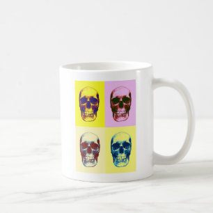 Pop Art Skull Coffee Mug
