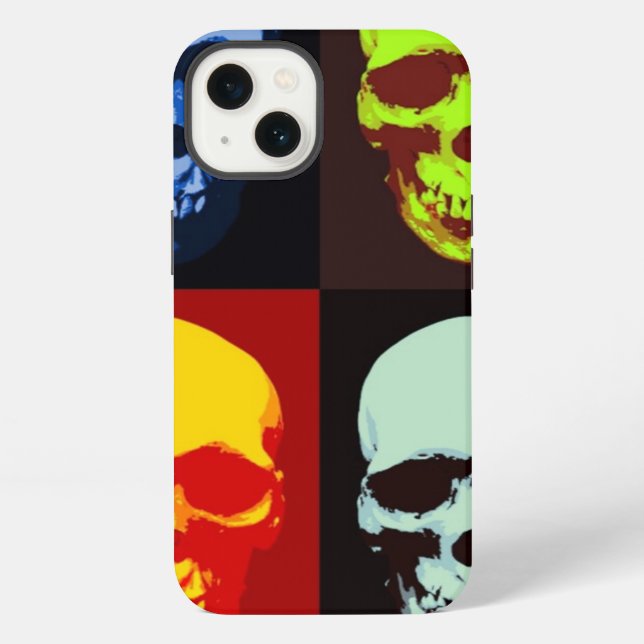 Pop Art Skull Iphone Case (Back)