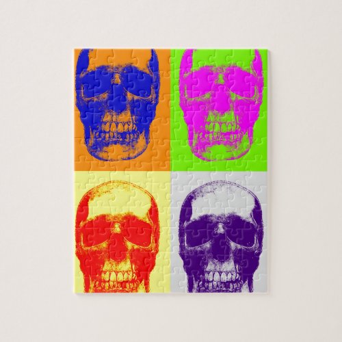 Pop Art Skull Jigsaw Puzzle