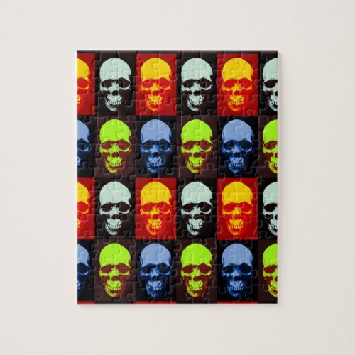 Pop Art Skull Jigsaw Puzzle
