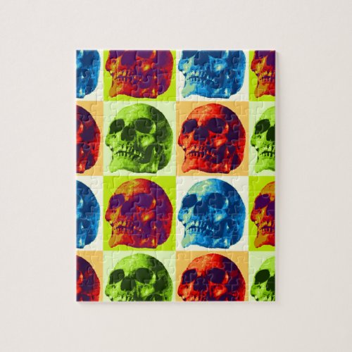 Pop Art Skull Jigsaw Puzzle