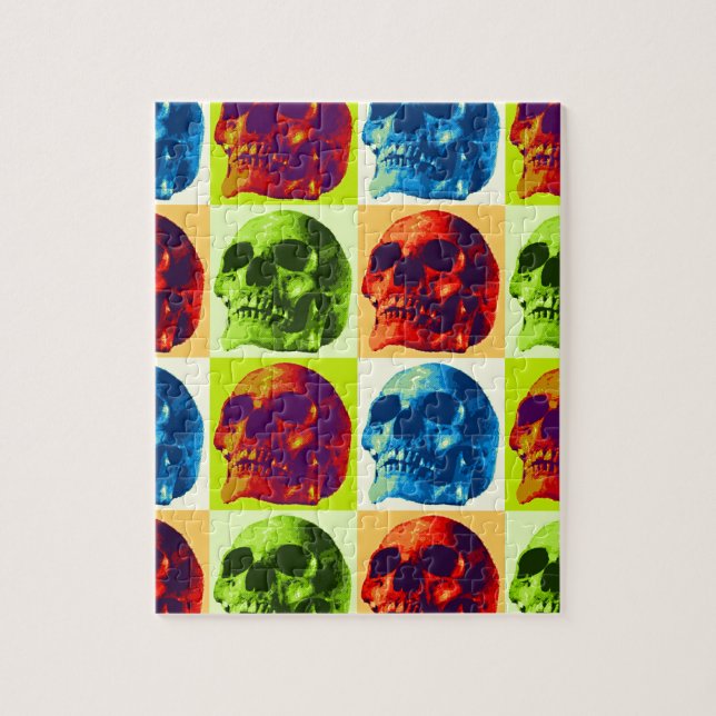 Pop Art Skull Jigsaw Puzzle (Vertical)