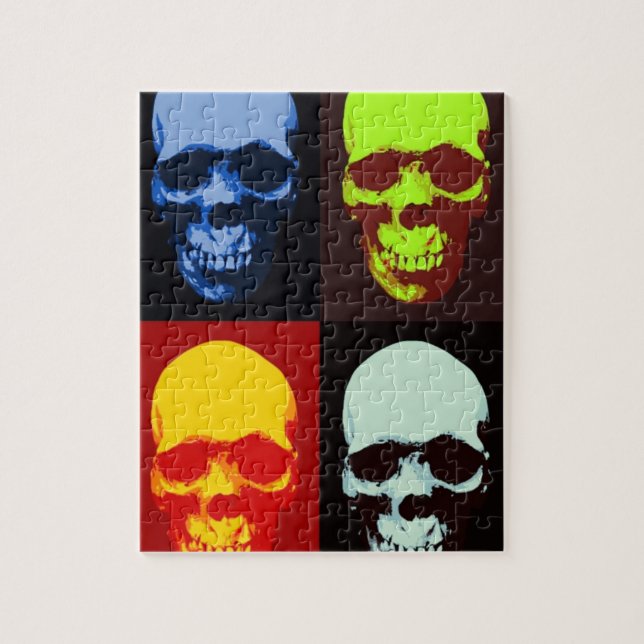Pop Art Skull Jigsaw Puzzle (Vertical)