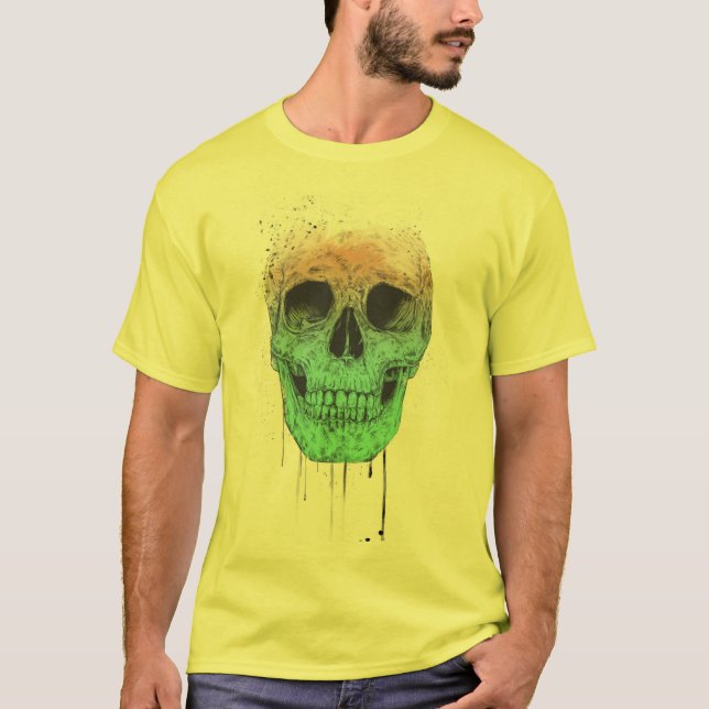 Pop art skull T-Shirt (Front)