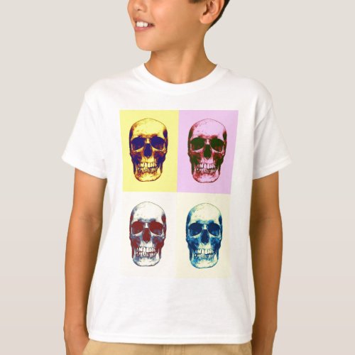 Pop Art Skull T_Shirt