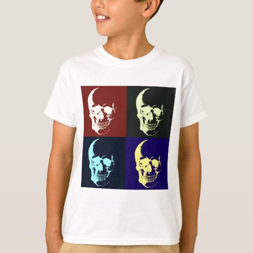 Pop Art Skull T_Shirt