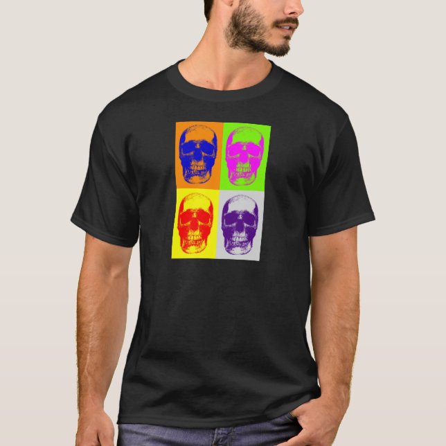 Pop Art Skull T-Shirt (Front)
