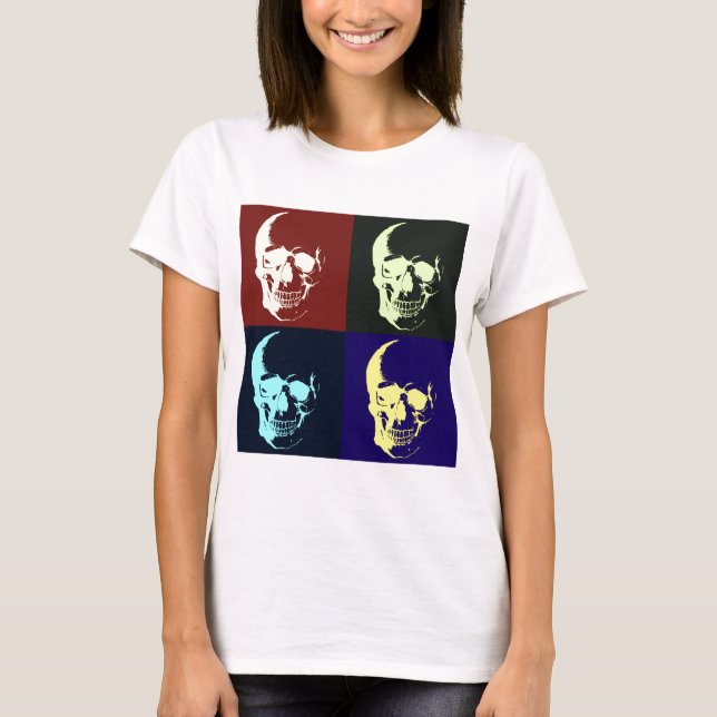 Pop Art Skull T-Shirt (Front)