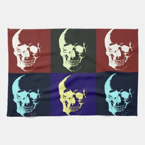 Pop Art Skull Towel