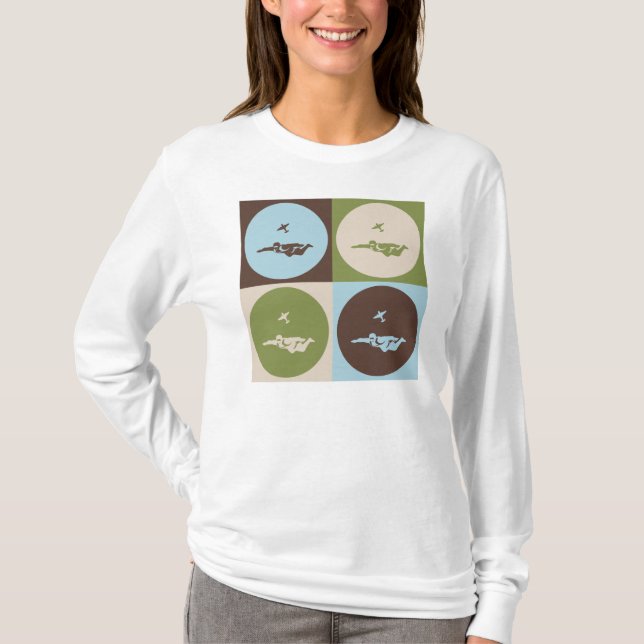 Pop Art Skydiving T-Shirt (Front)