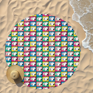 Pop Art Snoopy Lips Mod for You Pattern Beach Towel