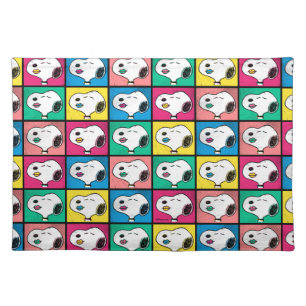 Pop Art Snoopy Lips   Mod for You Pattern Cloth Placemat