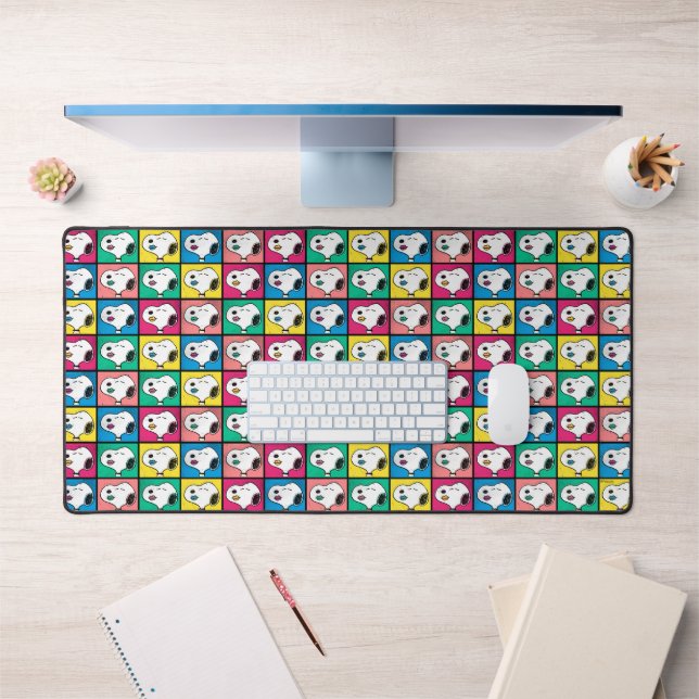 Pop Art Snoopy Lips | Mod for You Pattern Desk Mat (Office 1)