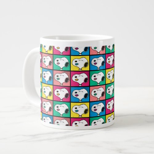 Pop Art Snoopy Lips  Mod for You Pattern Giant Coffee Mug
