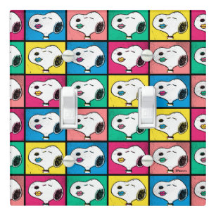Pop Art Snoopy Lips   Mod for You Pattern Light Switch Cover