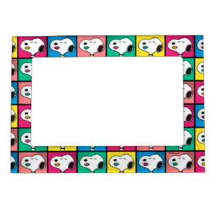Pop Art Snoopy Lips   Mod for You Pattern Magnetic Frame