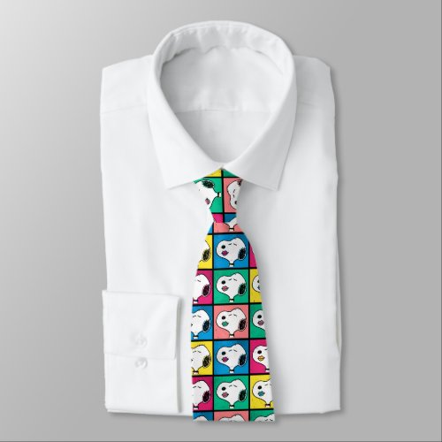 Pop Art Snoopy Lips  Mod for You Pattern Neck Tie