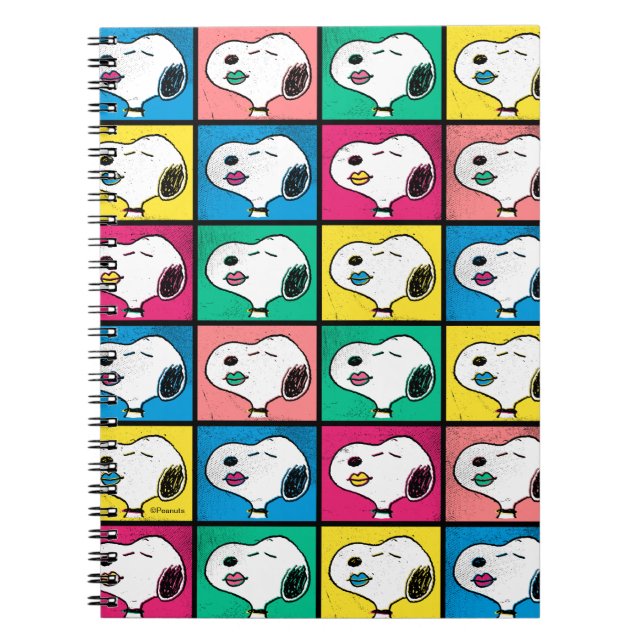 Pop Art Snoopy Lips | Mod for You Pattern Notebook (Front)