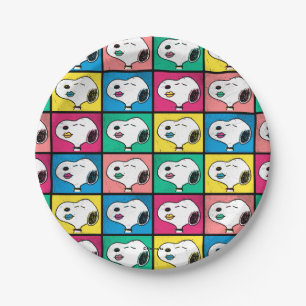 Pop Art Snoopy Lips   Mod for You Pattern Paper Plates