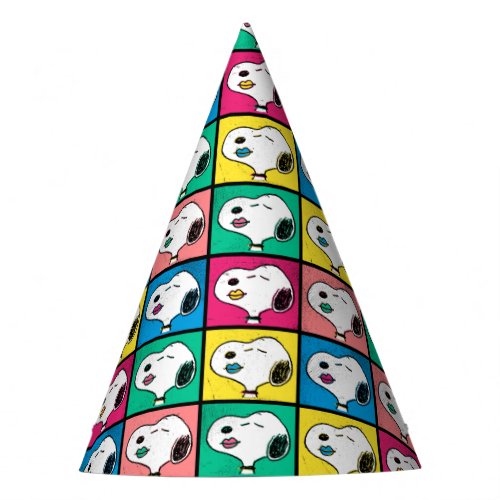 Pop Art Snoopy Lips  Mod for You Pattern Party Hat