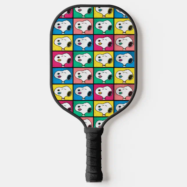 Padelpop Pattern Pop Art Snoopy Lips | Mod for You Pattern Pickleball Paddle | Zazzle