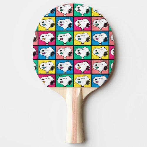Pop Art Snoopy Lips  Mod for You Pattern Ping Pong Paddle