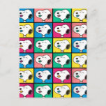 Pop Art Snoopy Lips | Mod for You Pattern Postcard