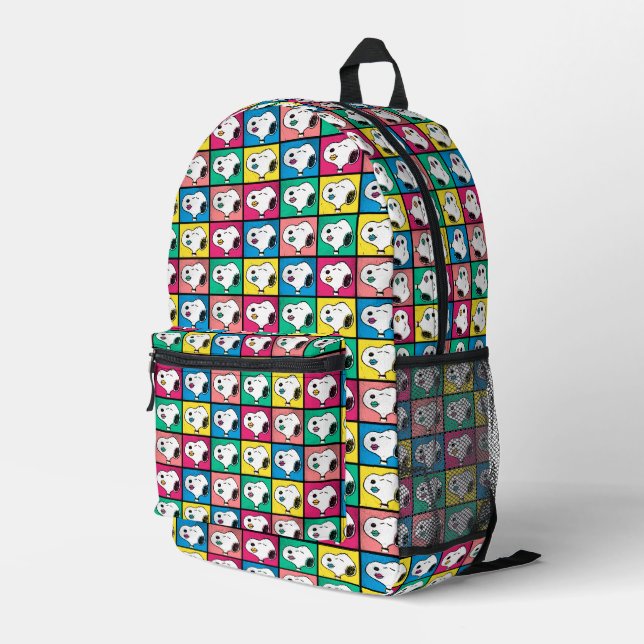 Pop Art Snoopy Lips | Mod for You Pattern Printed Backpack (Back Corner Right)
