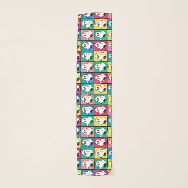 Pop Art Snoopy Lips | Mod for You Pattern Scarf (Front)