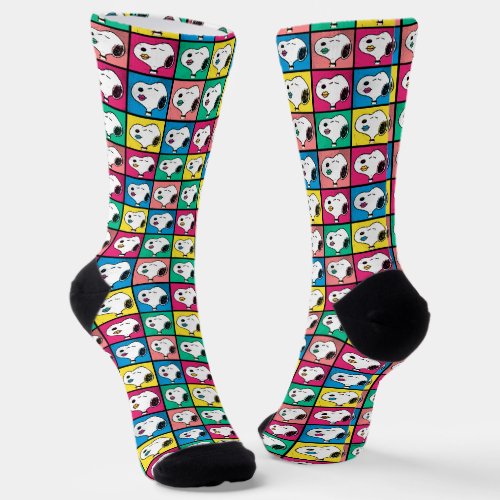 Pop Art Snoopy Lips  Mod for You Pattern Socks