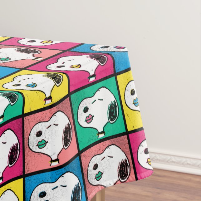 Pop Art Snoopy Lips | Mod for You Pattern Tablecloth (In Situ)
